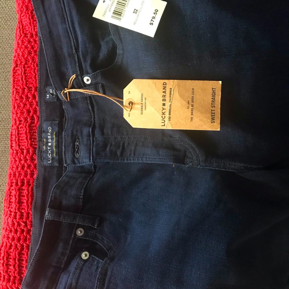 Lucky Brand Dark Blue Jeans 14/32 regular sweet straight
